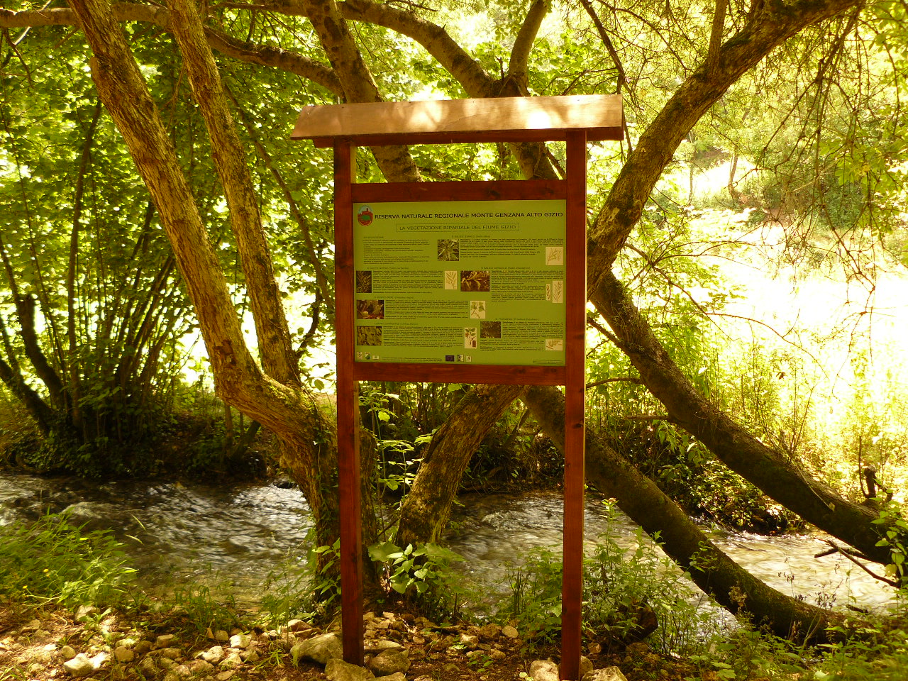 Cartellonistica per Percorso Didattico lungo il Fiume Gizio ( Pettorano Sul Gizio)